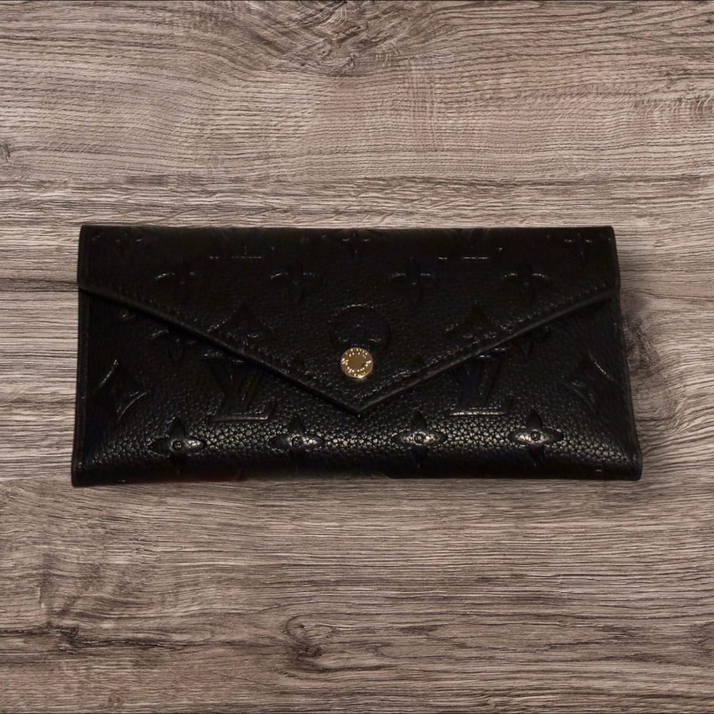 Louis Vuitton Black Embossed Clutch